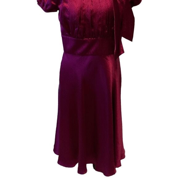 Vintage Midi Dress in Rich Burgundy - Picture 4 of 7